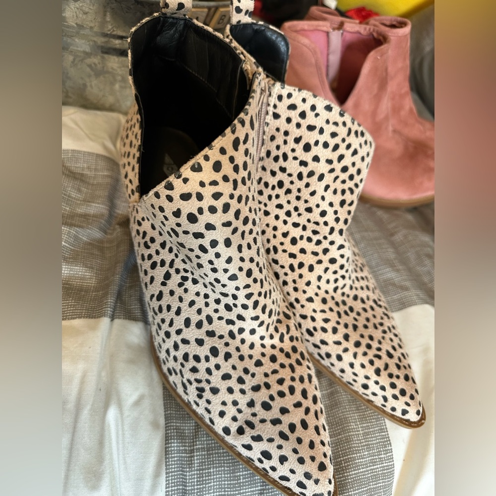 Leopard Print Ankle Boots